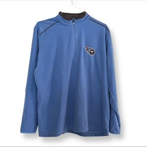 Mens Tennessee Titans Antigua 3/4 zip pullover